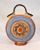 Hand-Painted Mexican Two-Spout Canteen