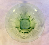 Anchor Hocking Princess Bowl Green Uranium Glass
