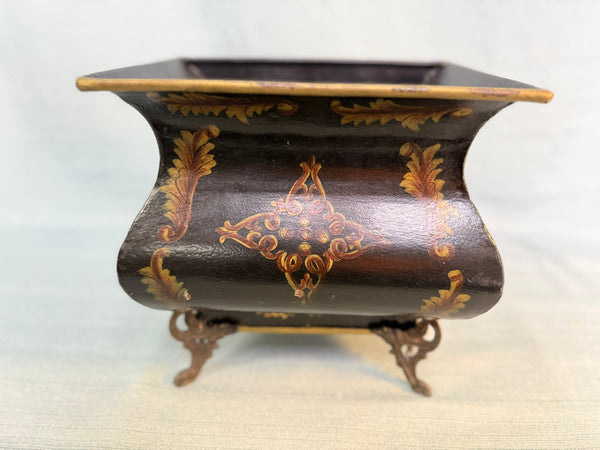 Antique Toleware Cachepot