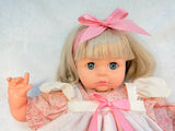 Vintage Wicker Doll Stroller with Madame Alexander Doll
