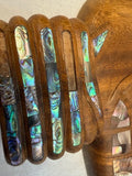 Balinese Wood Carving with Shell Inlays