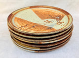 Handthrown Stoneware Pottery Plates
