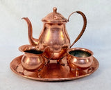 Vintage Danish Copper Tea Set
