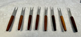 Mid-Century Modern Party Forks - set of 8