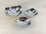 Set of 3 Nambé Bowls #530 - #526 - #579 - Temperature Retaining Metal Alloy