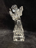 German Lead Crystal Lute-Playing Angel Figurine