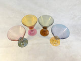 Set of 4 Colorful Goblets