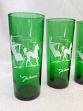 Nostalgic Anchor Hocking Green Glass Tumblers