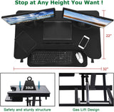 Factory Direct Adjustable 2-Tier Standing Desk - Black, Model JY-SD8060 - Brand New!