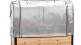 Earth Elevated Cedar Planter 48" x 18" Greenhouse Cover - Brand New!