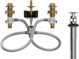 Moen 9000 Rough-In 2-Handle Widespread Valve w/Drain Assembly