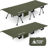 ONETRIGIS Supranubis Adjustable Height Cot, 74" x 27" - Olive Green, Like New!
