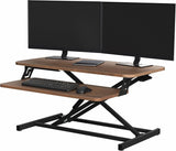 VIVO Sit to Stand Desk V000SD Walnut/Black - Brand New!