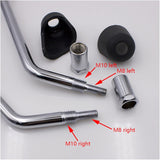 Universal Motorcycle Handlebar End Round Mirrors - Set of 2 - Like New!