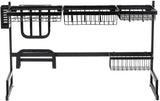 Sorbus Over-the-Sink 34" Dish Drying Rack, Black - Brand New!