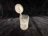 German Engraved Glass Beer Tankard