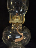 Traditional Glass and Brass Oil Lamp