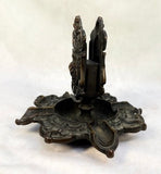 Vintage Cigar Ashtray with Match Holder