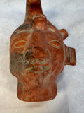 Mayan King Pakal Mexican Terracotta Sculpure