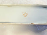 Vintage Urla Germany Long Serving Dish Iridescent Porcelain