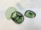 L.E. Smith Green Glass Turkey Candy Dish