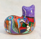 Hand-Painted Mexican Talavera Cat