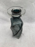 Glass Spiral Decanter or Vase