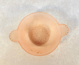 Hocking Mayfair Open Rose Frosted Pink Serving Set