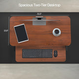 VIVO Sit to Stand Desk V000SD Walnut/Black - Brand New!