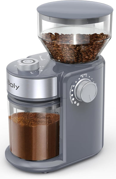 Boly Flat Burr Electric Coffee Grinder - Brand New!