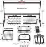 Sorbus Over-the-Sink 34" Dish Drying Rack, Black - Brand New!