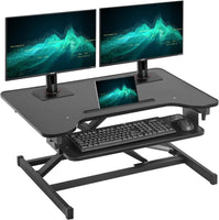 Factory Direct Adjustable 2-Tier Standing Desk - Black, Model JY-SD8060 - Brand New!