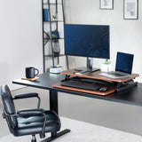 VIVO Sit to Stand Desk V000SD Walnut/Black - Brand New!