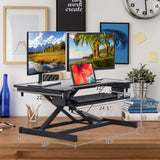 Factory Direct Adjustable 2-Tier Standing Desk - Black, Model JY-SD8060 - Brand New!