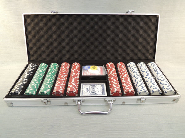 Texas Hold 'Em 500 - Count Poker Chip and Card Set