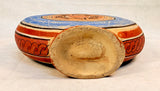Hand-Painted Mexican Two-Spout Canteen
