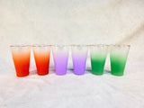Blendo Color Frosted Tumblers - Set of 6