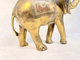 Vintage Large Brass Elephant