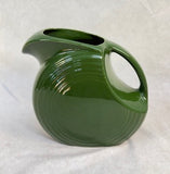 Large Fiesta Ware Disk Pitcher in Dark Green