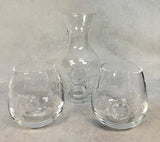 Juliska Berry and Thread - 2 Wine Glasses and Carafe - Brand New!