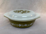 Set of 4 Vintage Pyrex Pieces with Lids - Spring Blossom "Crazy Daisy" Pattern