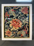 Framed Chinese Embroidery Medallion