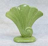 MCM Red Wing Pottery Sea Shell Fan Vase