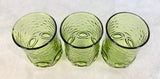 Anchor Hocking Heritage Hill Avocado Green Juice Glasses - Set of 3