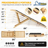 Osluken Folding Pet Ramp - 24" to 30" Rise
