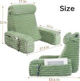 Enitya Memory Foam 21" Back Rest Pillow, Sage Green - Brand New!