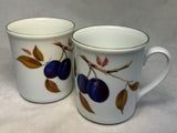 Set of Two Royal Worcester Evesham Vale Coffee Cups