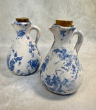 Bybee Blue and White Spongeware Pottery Set