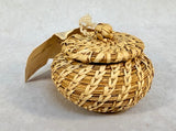 Native American Woven Coil Lidded Basket