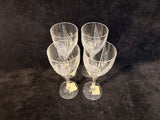 Set of 4 Lenox Debut Lead Crystal Goblets - Brand New!